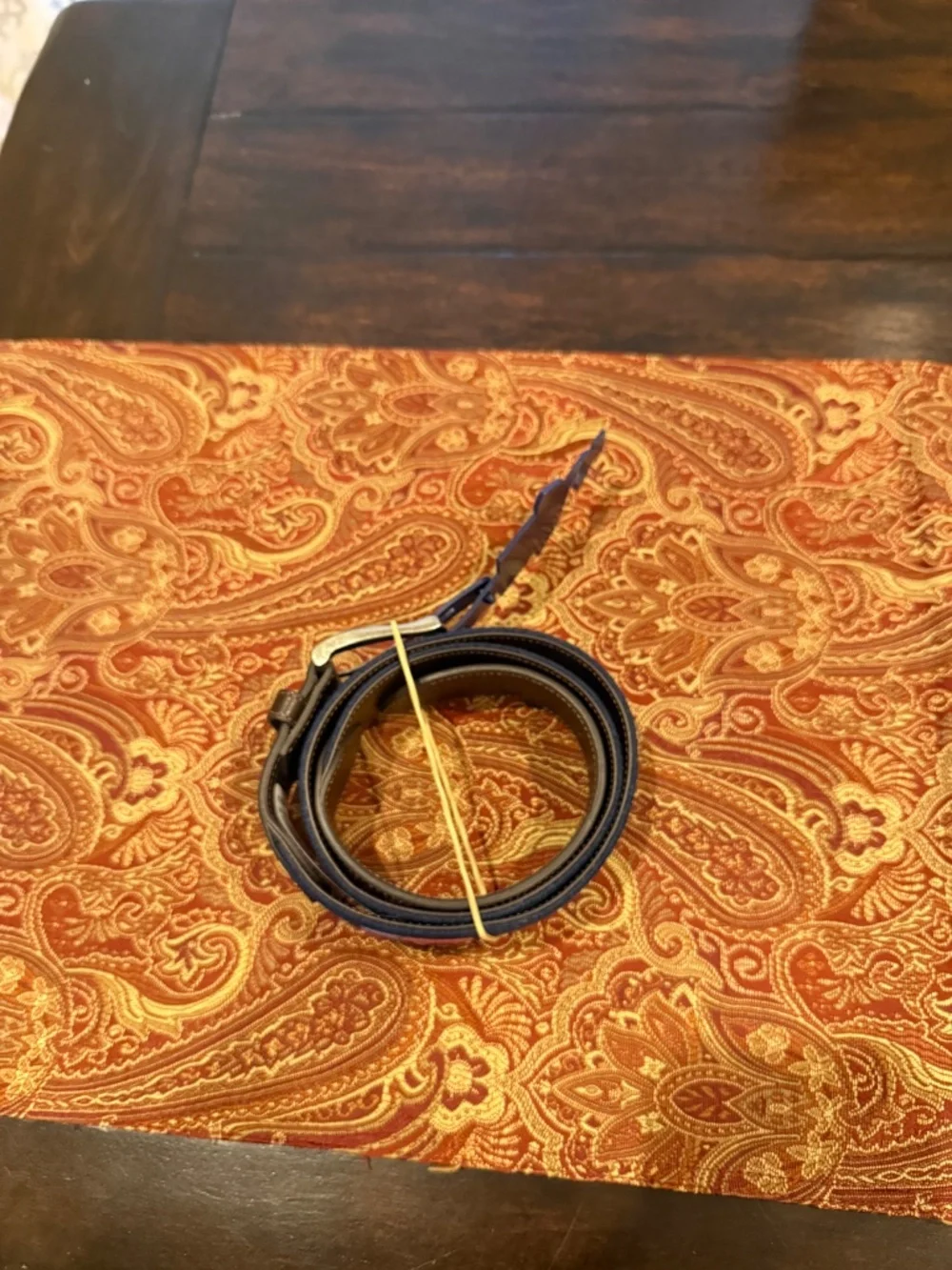 Penguin Men's Size 32 Navy American Flag Belt MSRP $60